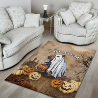 Halloween Capy Boo Ra Area Rug Spooky Bara Season LT05 - Wonder Print Shop