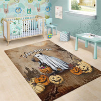 Halloween Capy Boo Ra Area Rug Spooky Bara Season LT05 - Wonder Print Shop
