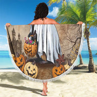Halloween Capy Boo Ra Beach Blanket Spooky Bara Season LT05 - Wonder Print Shop