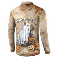 Halloween Capy Boo Ra Button Sweatshirt Spooky Bara Season LT05 - Wonder Print Shop
