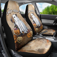 Halloween Capy Boo Ra Car Seat Cover Spooky Bara Season LT05 - Wonder Print Shop