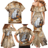 Halloween Capy Boo Ra Family Matching Mermaid Dress and Hawaiian Shirt Spooky Bara Season LT05 - Wonder Print Shop
