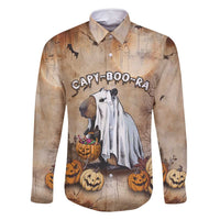 Halloween Capy Boo Ra Family Matching Off Shoulder Maxi Dress and Hawaiian Shirt Spooky Bara Season LT05 - Wonder Print Shop