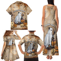 Halloween Capy Boo Ra Family Matching Tank Maxi Dress and Hawaiian Shirt Spooky Bara Season LT05 - Wonder Print Shop