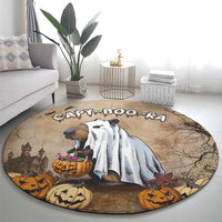 Halloween Capy Boo Ra Round Carpet Spooky Bara Season