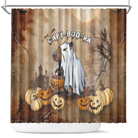 Halloween Capy Boo Ra Shower Curtain Spooky Bara Season