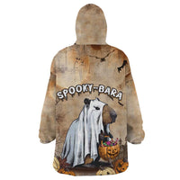Halloween Capy Boo Ra Wearable Blanket Hoodie Spooky Bara Season LT05 - Wonder Print Shop