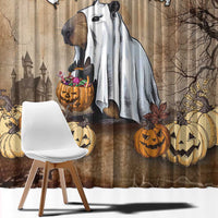 Halloween Capy Boo Ra Window Curtain Spooky Bara Season LT05 - Wonder Print Shop