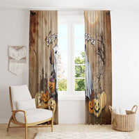Halloween Capy Boo Ra Window Curtain Spooky Bara Season LT05 - Wonder Print Shop