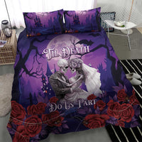 Halloween Skeleton Couple Bedding Set Til Death Do Us Part LT05 - Wonder Print Shop