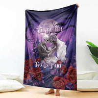 Halloween Skeleton Couple Blanket Til Death Do Us Part