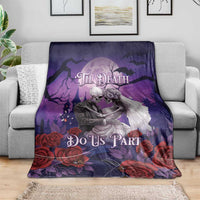 Halloween Skeleton Couple Blanket Til Death Do Us Part