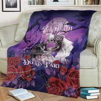 Halloween Skeleton Couple Blanket Til Death Do Us Part