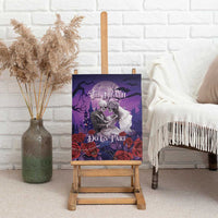 Halloween Skeleton Couple Canvas Wall Art Til Death Do Us Part LT05 - Wonder Print Shop