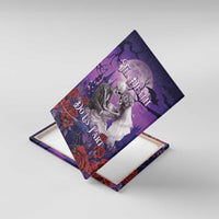 Halloween Skeleton Couple Canvas Wall Art Til Death Do Us Part LT05 - Wonder Print Shop