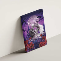 Halloween Skeleton Couple Canvas Wall Art Til Death Do Us Part LT05 - Wonder Print Shop