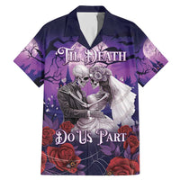Personalised Halloween Skeleton Couple Family Matching Mermaid Dress and Hawaiian Shirt Til Death Do Us Part LT05 - Wonder Print Shop