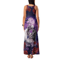 Personalised Halloween Skeleton Couple Family Matching Tank Maxi Dress and Hawaiian Shirt Til Death Do Us Part LT05 - Wonder Print Shop