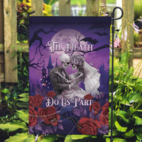 Halloween Skeleton Couple Garden Flag Til Death Do Us Part LT05 - Wonder Print Shop