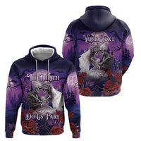 Personalised Halloween Skeleton Couple Hoodie Til Death Do Us Part LT05 - Wonder Print Shop
