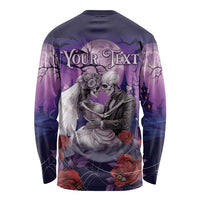 Personalised Halloween Skeleton Couple Long Sleeve Shirt Til Death Do Us Part LT05 - Wonder Print Shop