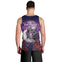 Personalised Halloween Skeleton Couple Men Tank Top Til Death Do Us Part LT05 - Wonder Print Shop