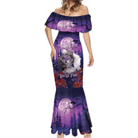 Personalised Halloween Skeleton Couple Mermaid Dress Til Death Do Us Part LT05 - Wonder Print Shop