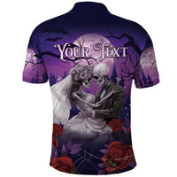 Personalised Halloween Skeleton Couple Polo Shirt Til Death Do Us Part LT05 - Wonder Print Shop