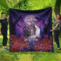 Halloween Skeleton Couple Quilt Til Death Do Us Part LT05 - Wonder Print Shop
