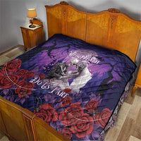 Halloween Skeleton Couple Quilt Til Death Do Us Part LT05 - Wonder Print Shop