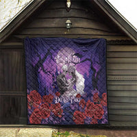 Halloween Skeleton Couple Quilt Til Death Do Us Part LT05 - Wonder Print Shop