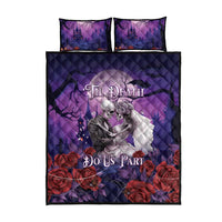 Halloween Skeleton Couple Quilt Bed Set Til Death Do Us Part LT05 - Wonder Print Shop