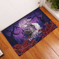 Halloween Skeleton Couple Rubber Doormat Til Death Do Us Part LT05 - Wonder Print Shop