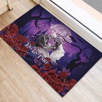 Halloween Skeleton Couple Rubber Doormat Til Death Do Us Part LT05 - Wonder Print Shop