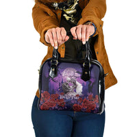Halloween Skeleton Couple Shoulder Handbag Til Death Do Us Part