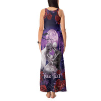 Personalised Halloween Skeleton Couple Tank Maxi Dress Til Death Do Us Part LT05 - Wonder Print Shop