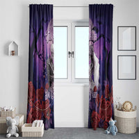 Halloween Skeleton Couple Window Curtain Til Death Do Us Part LT05 - Wonder Print Shop