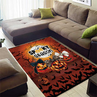 Coquette Pumpkin Halloween Area Rug It's Spooky Season LT05 - Wonder Print Shop