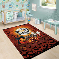 Coquette Pumpkin Halloween Area Rug It's Spooky Season LT05 - Wonder Print Shop
