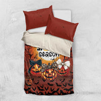 Coquette Pumpkin Halloween Bedding Set It's Spooky Season LT05 - Wonder Print Shop