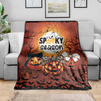 Coquette Pumpkin Halloween Blanket It's Spooky Season