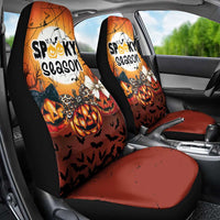 Coquette Pumpkin Halloween Car Seat Cover It's Spooky Season LT05 - Wonder Print Shop