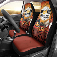 Coquette Pumpkin Halloween Car Seat Cover It's Spooky Season LT05 - Wonder Print Shop