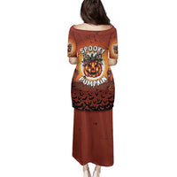 Coquette Pumpkin Halloween Family Matching Puletasi and Hawaiian Shirt It's Spooky Season LT05 - Wonder Print Shop