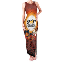 Coquette Pumpkin Halloween Family Matching Tank Maxi Dress and Hawaiian Shirt It's Spooky Season LT05 - Wonder Print Shop
