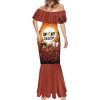 Coquette Pumpkin Halloween Mermaid Dress It's Spooky Season LT05 - Wonder Print Shop