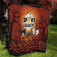 Coquette Pumpkin Halloween Quilt It's Spooky Season LT05 - Wonder Print Shop