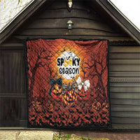 Coquette Pumpkin Halloween Quilt It's Spooky Season LT05 - Wonder Print Shop