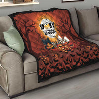 Coquette Pumpkin Halloween Quilt It's Spooky Season LT05 - Wonder Print Shop
