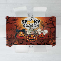 Coquette Pumpkin Halloween Tablecloth It's Spooky Season LT05 - Wonder Print Shop